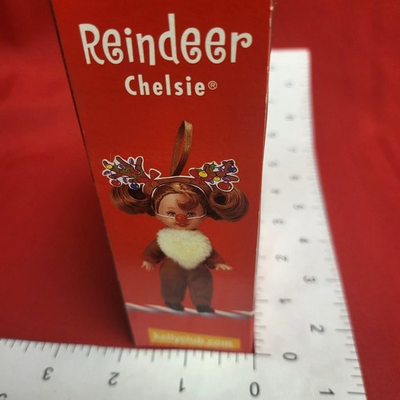 Reindeer Chelsie with Rudolph Nose Ornament Kelly Club Mattel 2001 - Picture 8 of 11